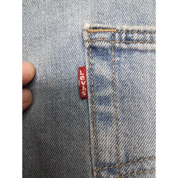 Levi Strauss Jeans 505 Mens Sz 42x30 Straight Leg Denim Blue Relaxed Fit Levi's - Picture 12 of 14